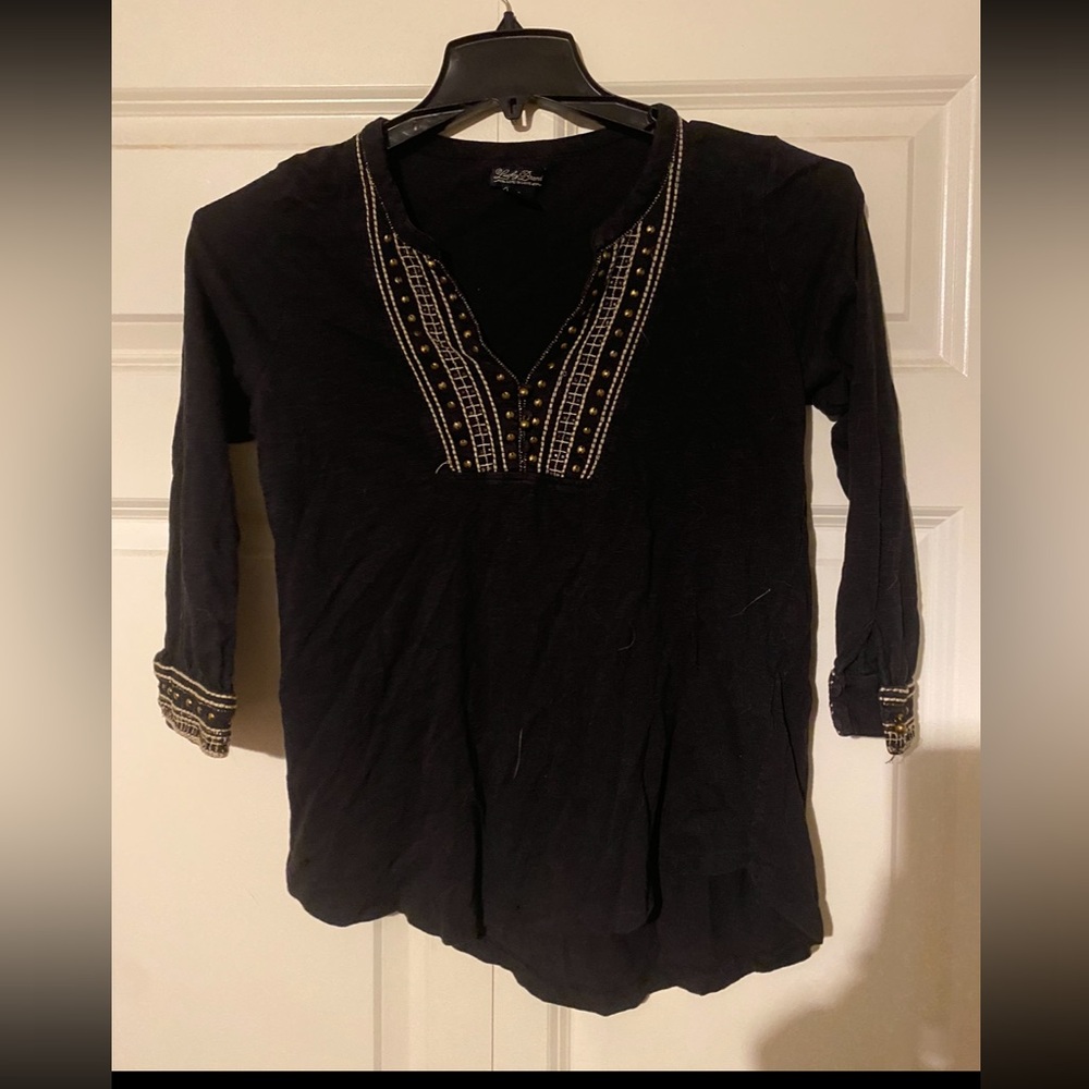 Lucky Brand Top with Gold Details